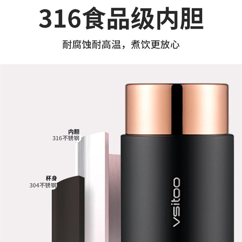 新款车载烧水杯车用12V24V保温加热水杯316电热杯烧水壶开水神器