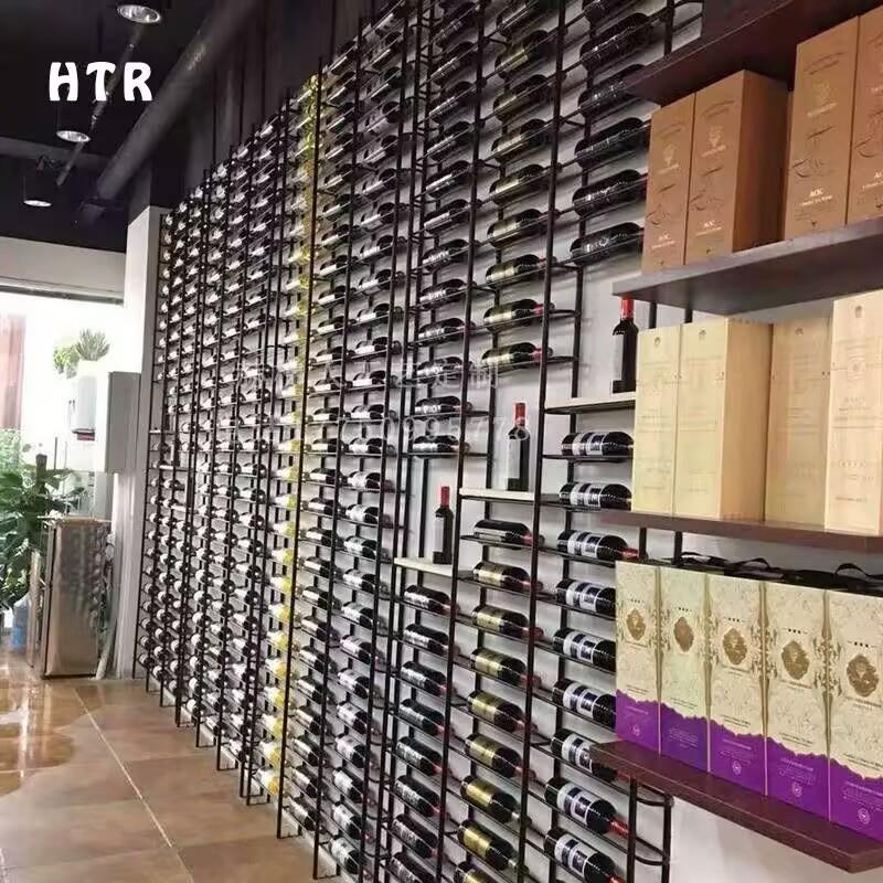 酒吧落地红酒柜展示架餐厅卡座红酒瓶架子屏风壁挂酒架置物架装饰
