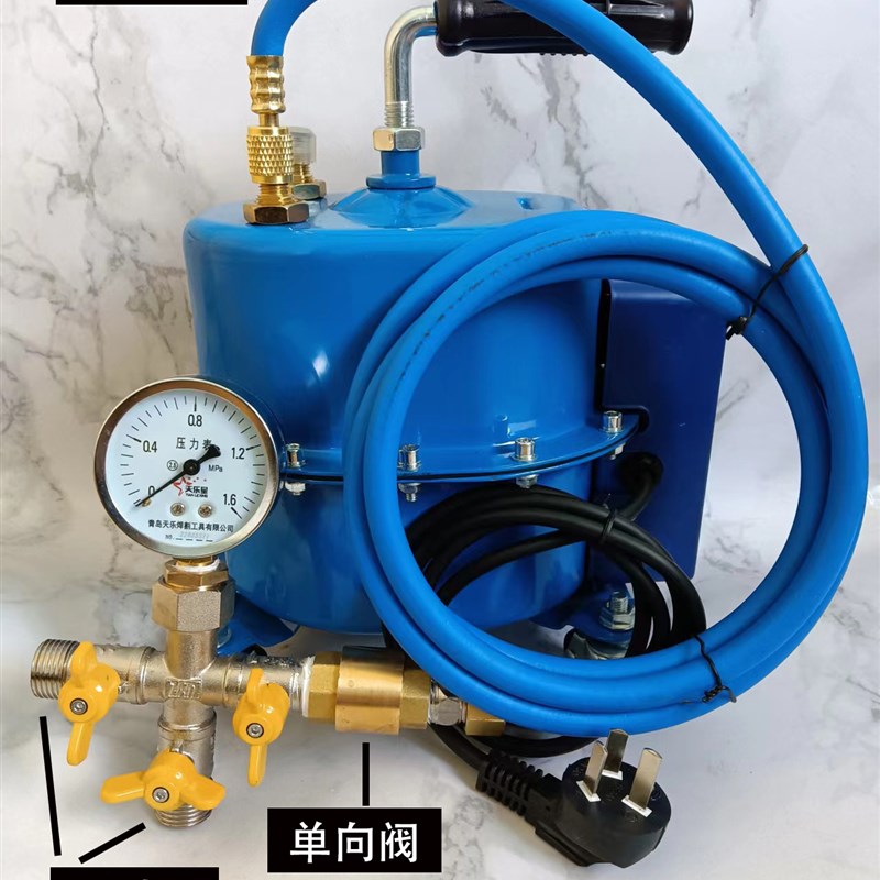 测漏打气泵微漏渗漏好帮手水管地暖打压检漏配套高压管四通压力表