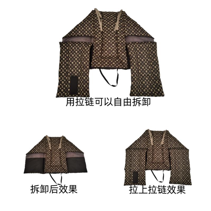 电动车挡风被冬季防水防寒加绒拉链可拆卸护腰护膝电车分体式通用