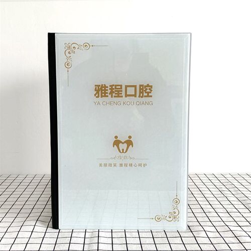 定制牙科医患沟通价目册口腔价格表美白正畸贴面全瓷种植美学画册