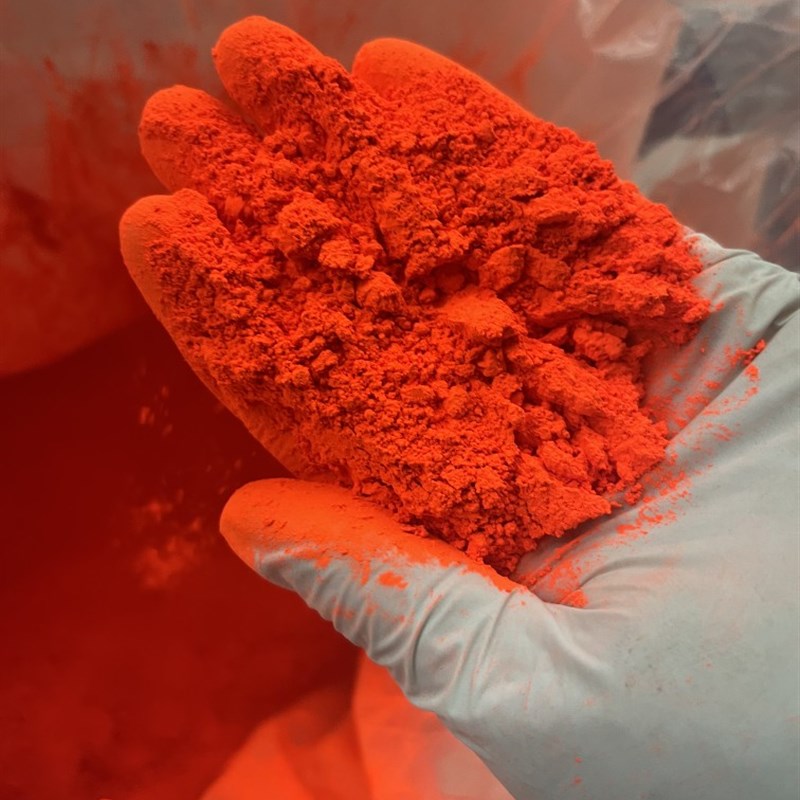 荧光桔红色粉颜料 橡胶塑料着色剂 油墨色粉