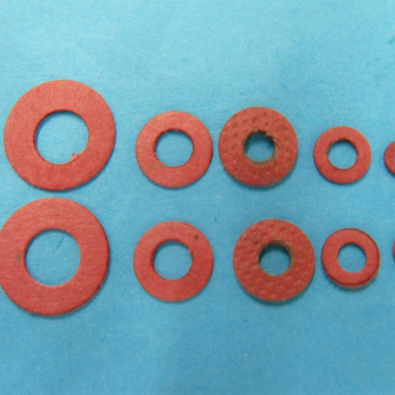 M4*8*厚0.5MM0.8MM1mm毫米螺丝垫圈红色快巴纸圆形绝缘垫片包邮