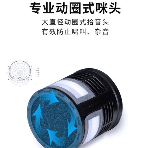 COK MW-1108麦克风一拖二万能通用无线手持话筒K歌会议主持可充电