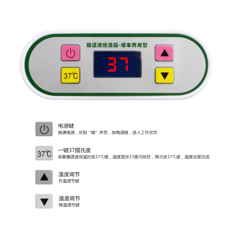 奇斯曼腹透液恒温箱家用小型37度腹膜透析液加热包车载冷暖保温箱