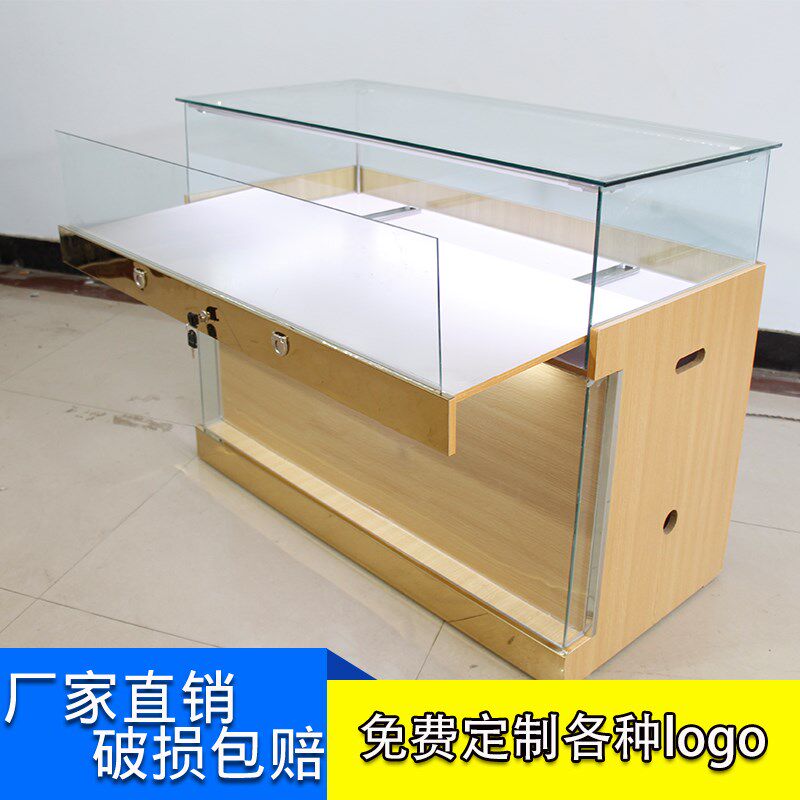 新款手机柜台展示柜珠宝玉器商用展柜移动营业厅手机配件柜玻璃柜