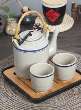 陶瓷壶泡茶壶耐高温冷水壶大容量水具茶杯水杯家用杯具套装凉水壶