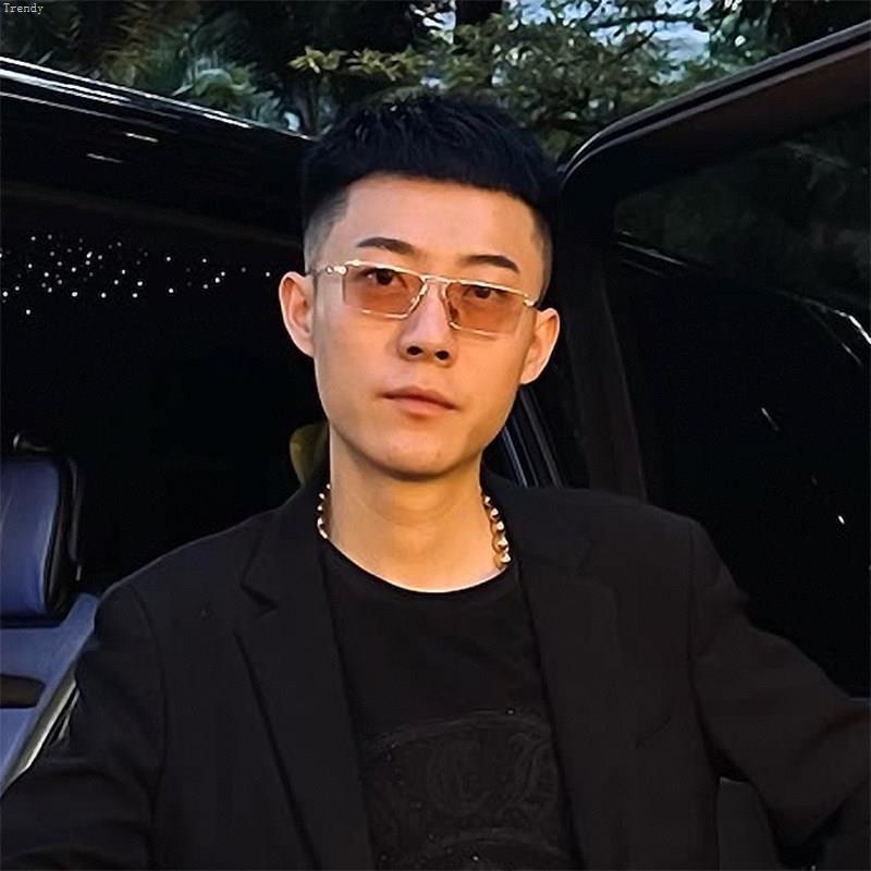 张诗尧苏六同款眼镜方形窄框男士男生墨镜痞帅潮2025新款防紫外线