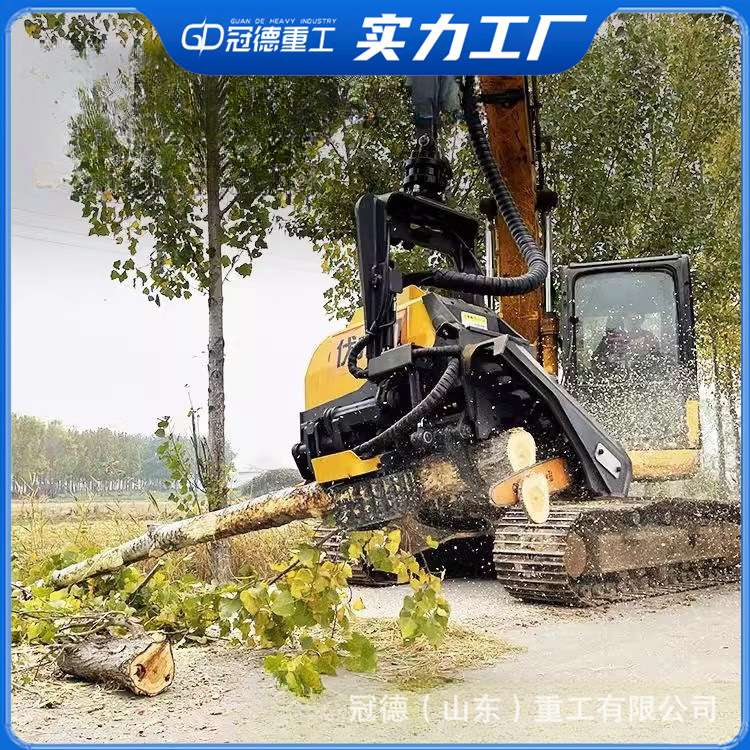 全自动伐木机林业全自动伐树机挖掘机配件割树机农业伐树机砍伐机