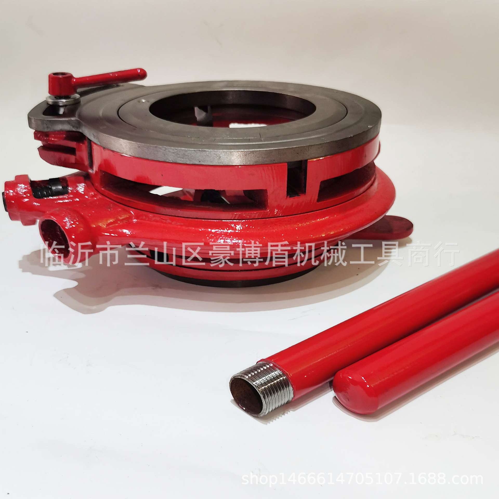 重型117饺板4寸手动套丝机水暖工维修工具镀锌管手动胶丝手持