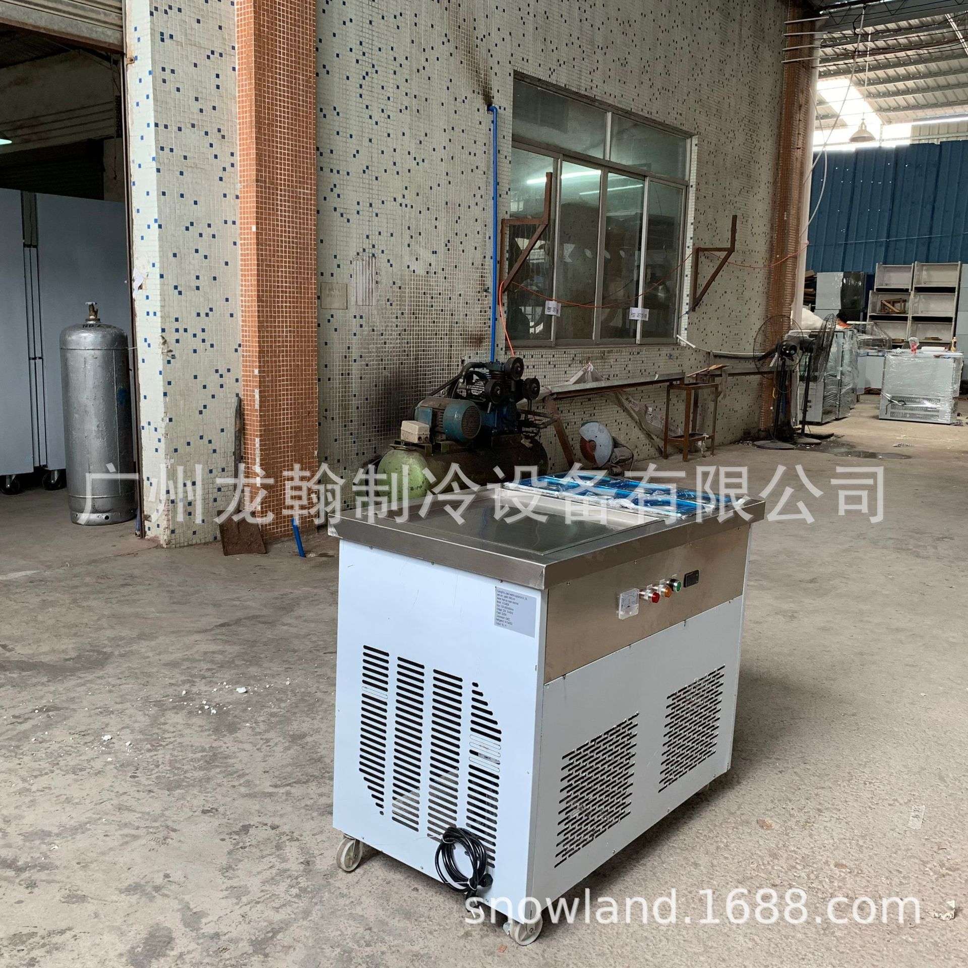广州厂家 炒冰机 单锅带盘 智能控温炒酸奶机 泰式炒冰淇淋卷机