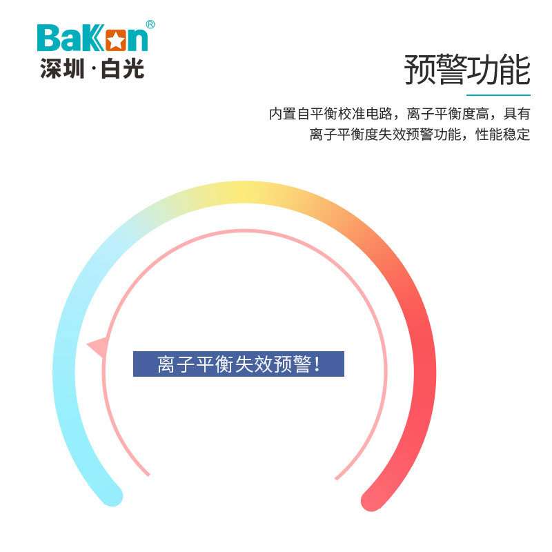 BAKON白光XC2除尘节能除静电卧式离子风机工业防静电台式离子风扇
