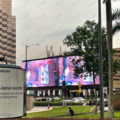 户外LED全彩显示屏立柱式高清防显示屏室外p4.76 p6.35广告大屏幕