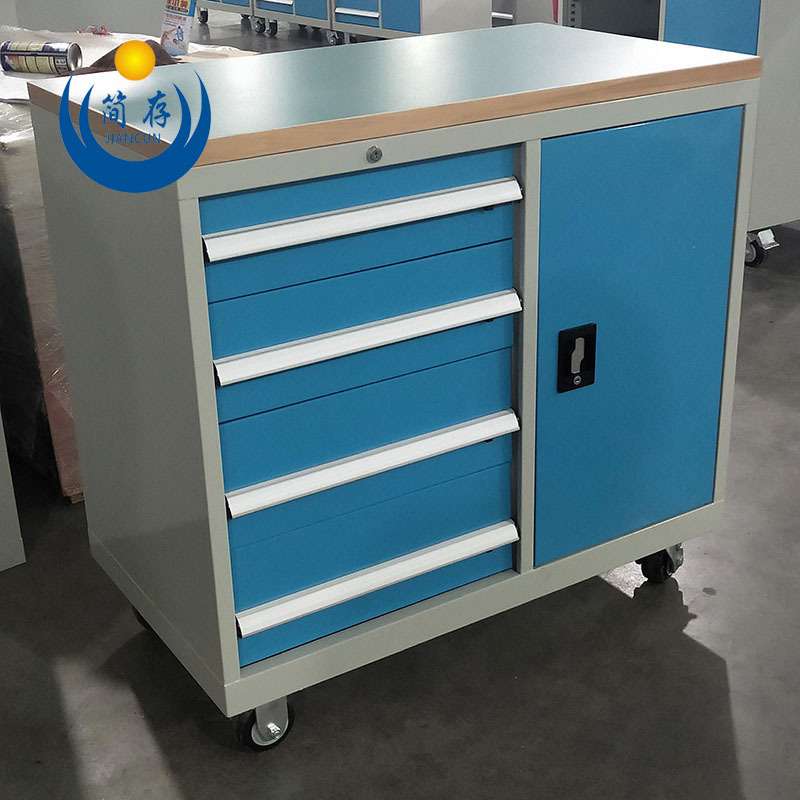 简存厂家直销挂板组合工具车 绿色防静电桌面作业车 械车间维修车