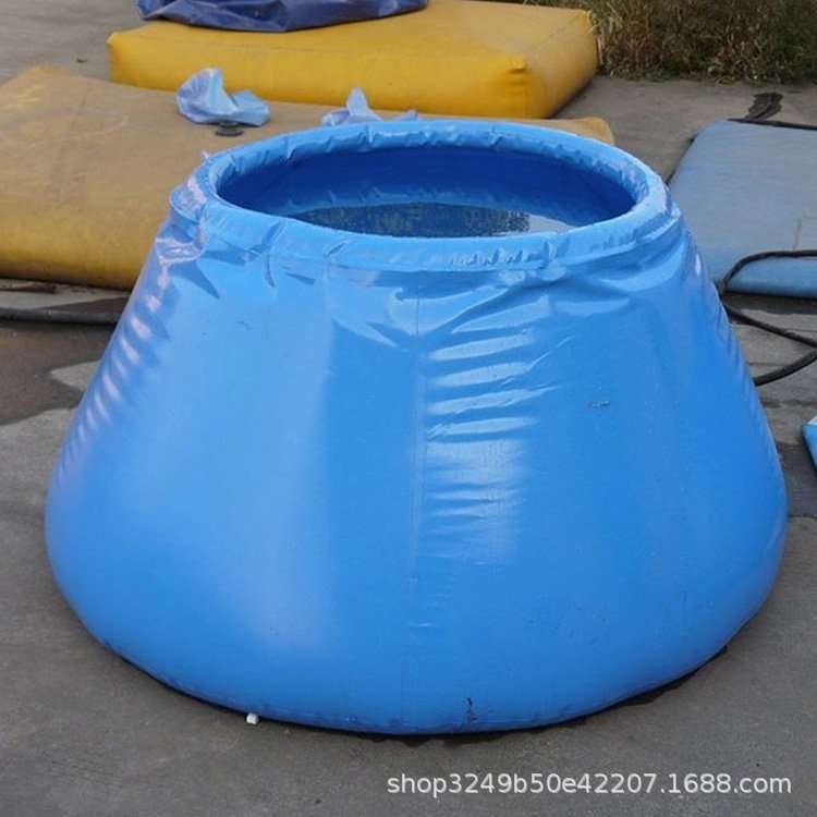 大容积双面涂层移动蓄水池可折叠饮用水应急储水罐圆台贮水桶
