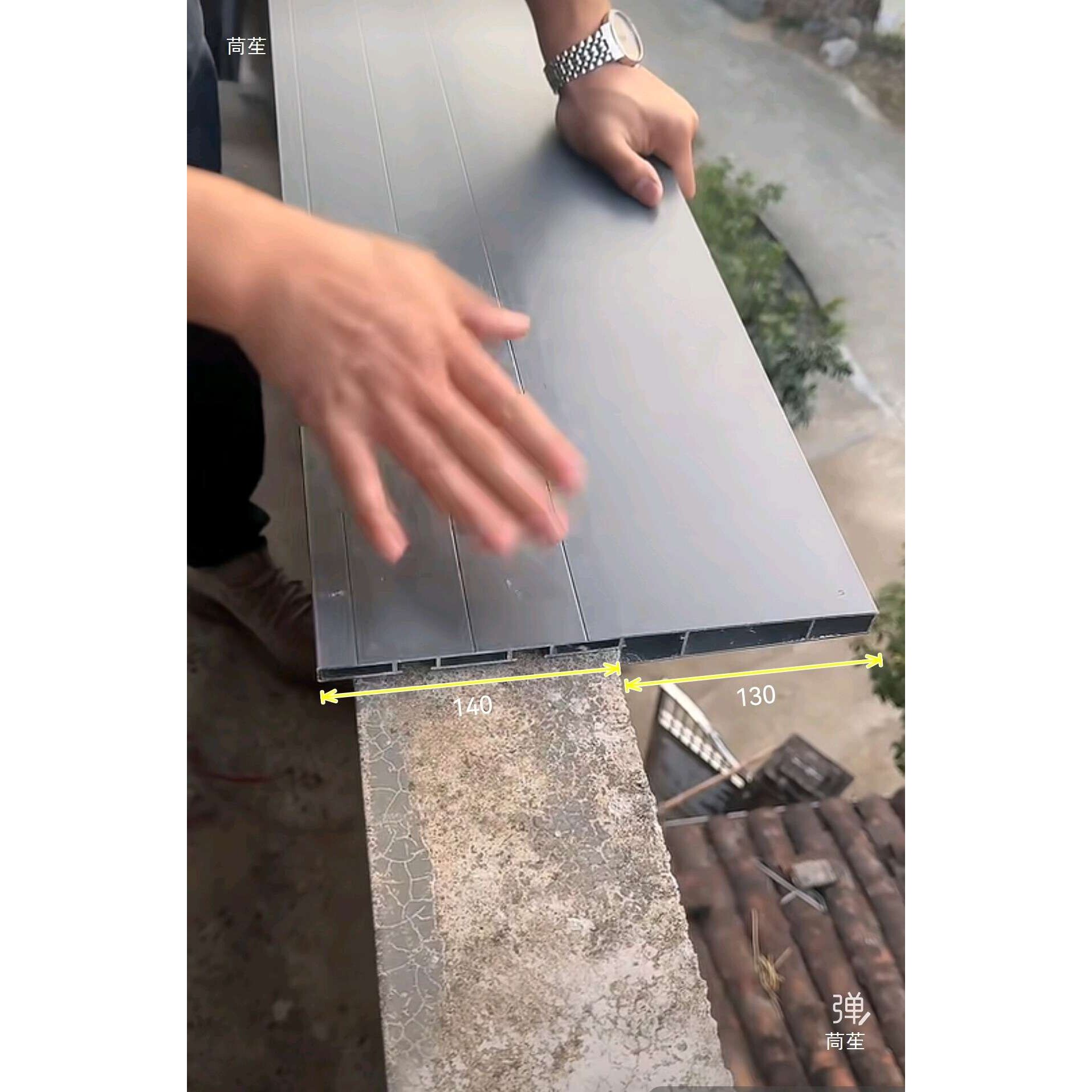 铝合金滴水线条外墙屋檐阳台滴水线 窗台围墙大鹰嘴上檐口外窗套