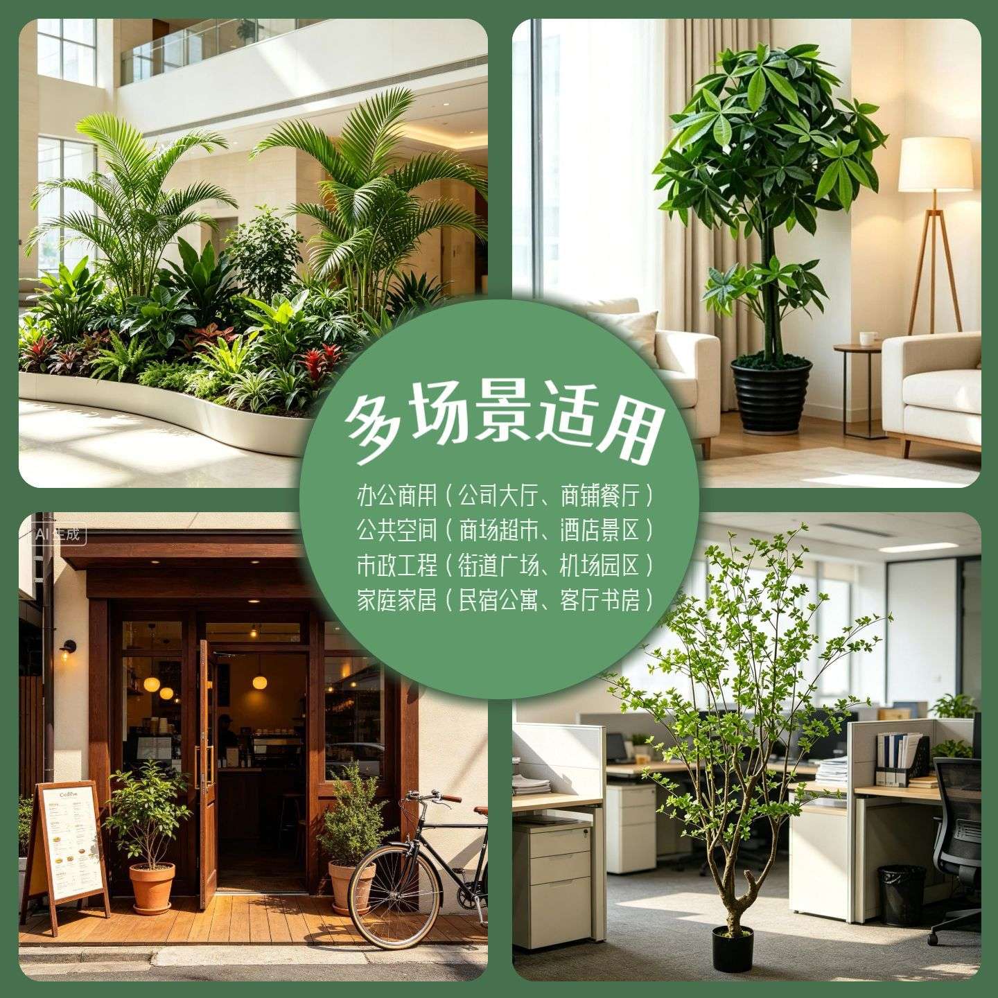 仿真北欧风吊钟树绿植 室内盆景假植物造景 仿真吊钟树家居摆件
