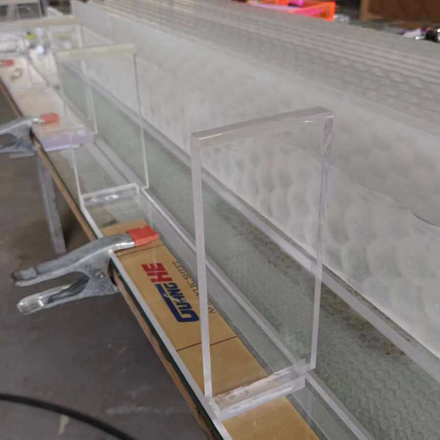亚克力板多宝阁展示柜 有机玻璃透明酒架盒子隔断制品加工