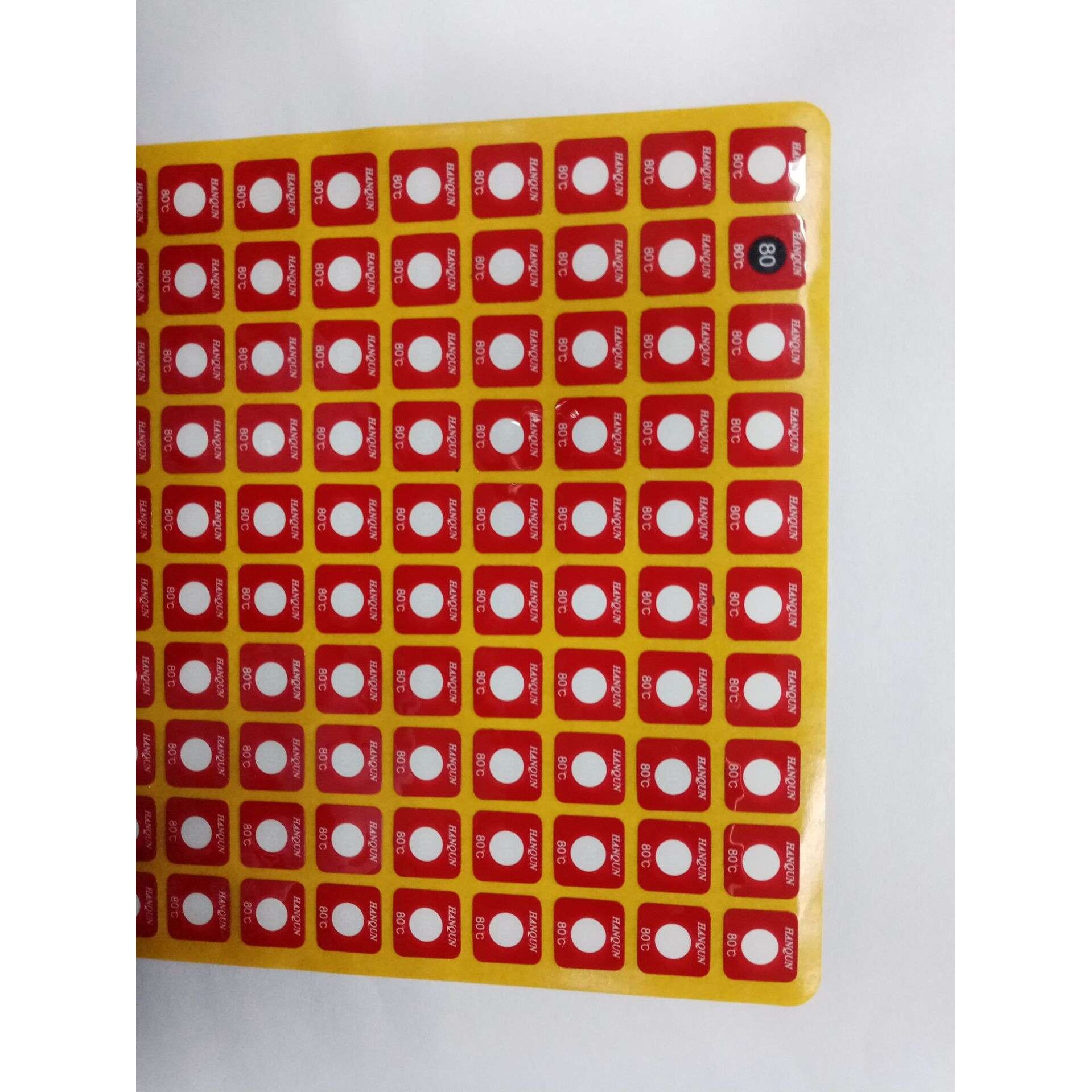 不可逆测温贴片HTDS1-80铁路专用变色测温贴示温片温度标签测温纸