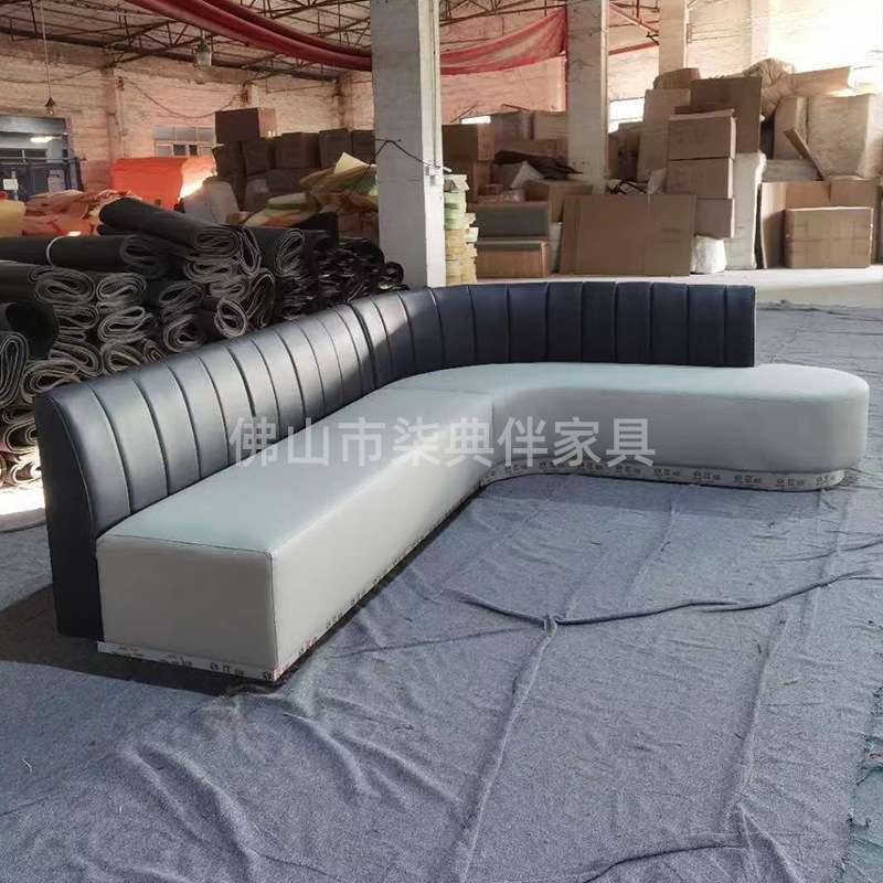 酒吧卡座沙发U型L型转角西餐厅KTV餐吧派对房清餐吧茶几桌椅组合