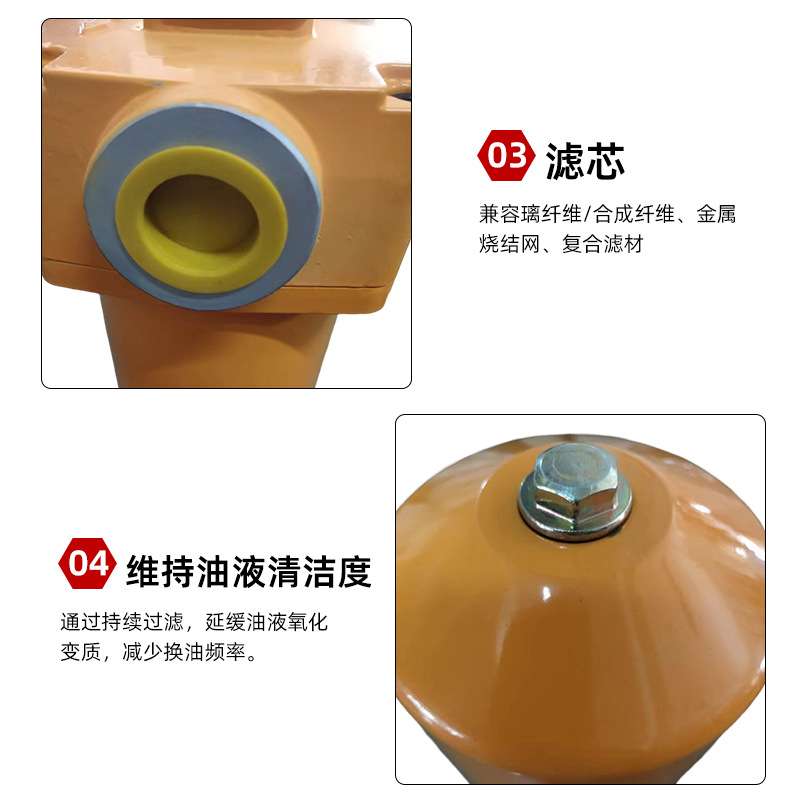 黎东 高压管路回油过滤器 滤油器管滤芯挖掘机通用管式油滤器
