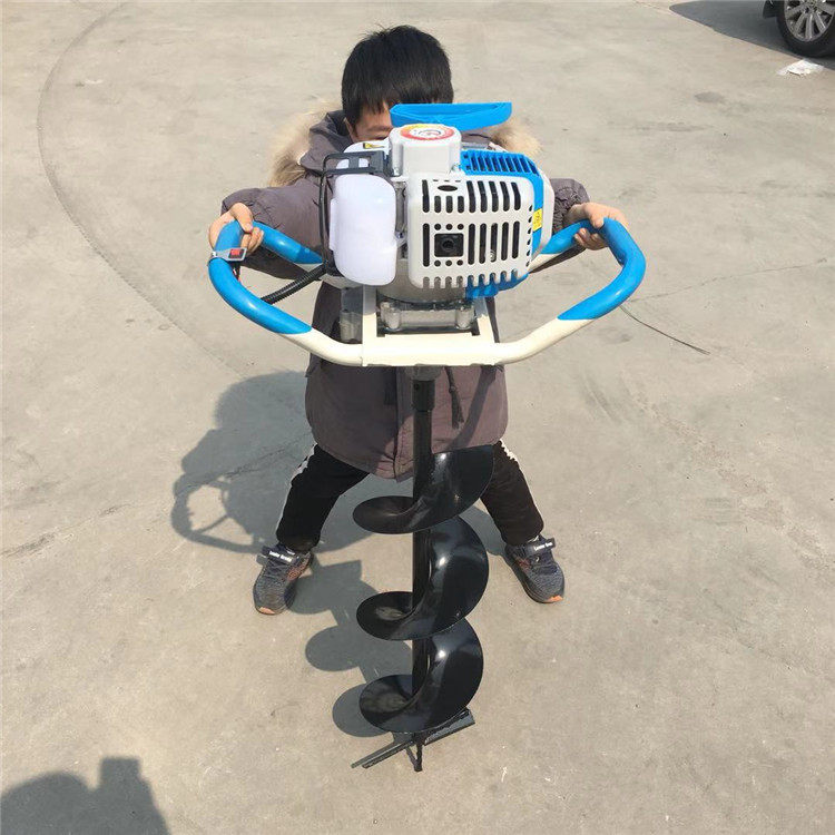 汽油挖坑机单人可操作钻孔器种植打眼器直径80厘米