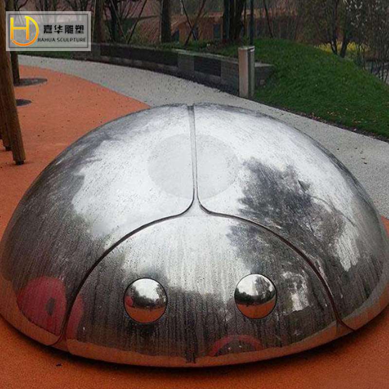 金属不锈钢甲虫七星瓢虫雕塑仿真昆虫蚂蚁蝴蝶园林幼儿园装饰摆件