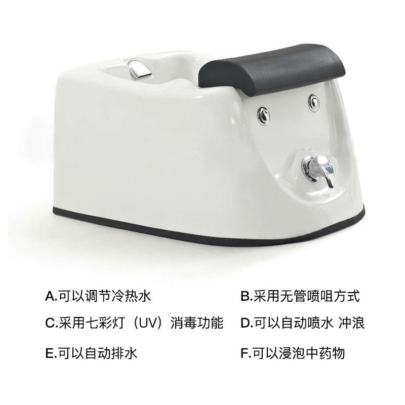 工厂 亚克力沐足洗脚盆足浴桑拿泡脚玻璃钢七彩灯光冲浪