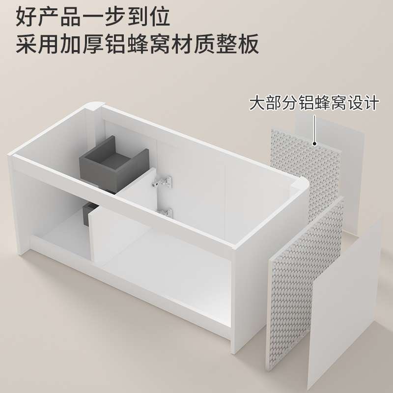 卫生间家用壁挂浴室柜组合陶瓷一体盆洗漱台厕所洗脸洗手台一体柜