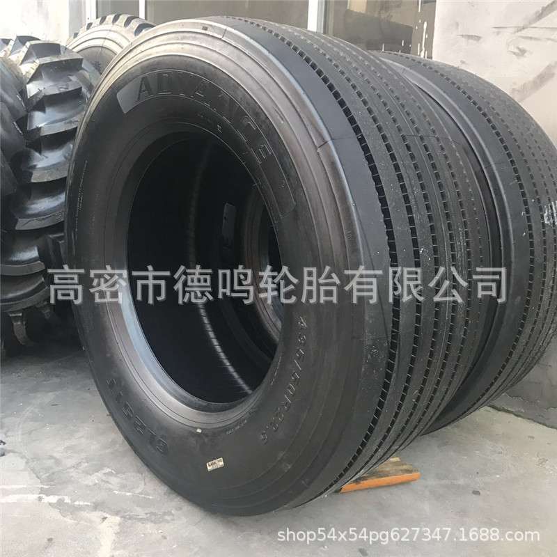 拖车油罐车真空轮胎445/50R22.5 455/40R22.5宽体车轮胎配钢圈