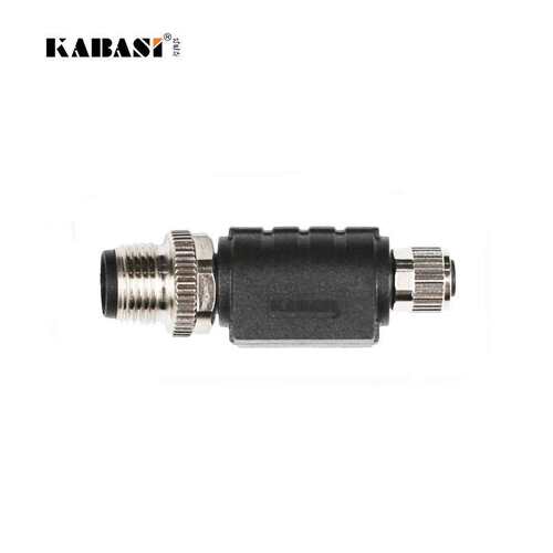 凯巴斯I型分线器M12公转M8母3芯4芯连接器一一母接头插头