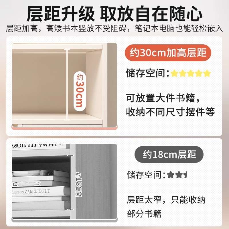 桌面置物架书桌上书架写字台收纳架子立式多层小型书柜办公室工位