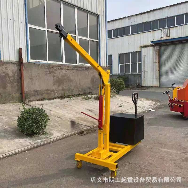 折叠式液压小吊机 三轮车液压小吊机 车载式液压小吊机 简易吊车