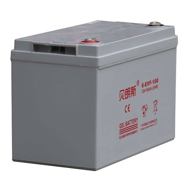 6-EVF-100胶体铅酸电池 巡逻观光车动力电瓶12V100Ah(3HR)出口