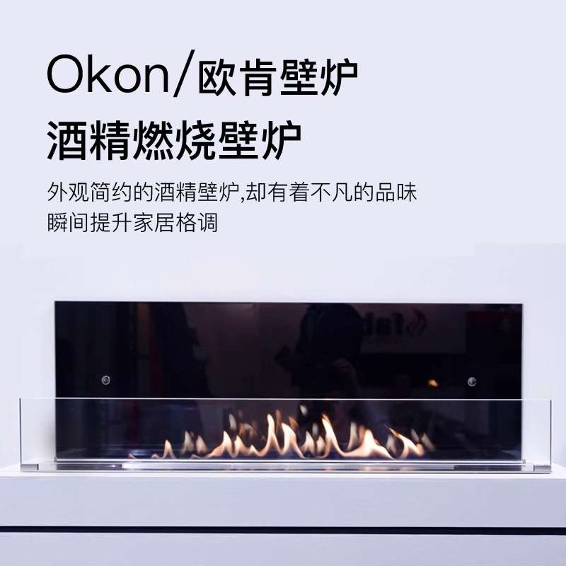 真火酒精壁炉室内外火炉建议嵌入电视柜家用装饰壁炉芯取暖炉节能