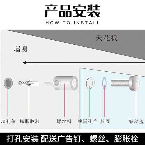 高透亚克力展板有机玻璃板挂墙单层门牌平面UV打印广告牌高清标牌