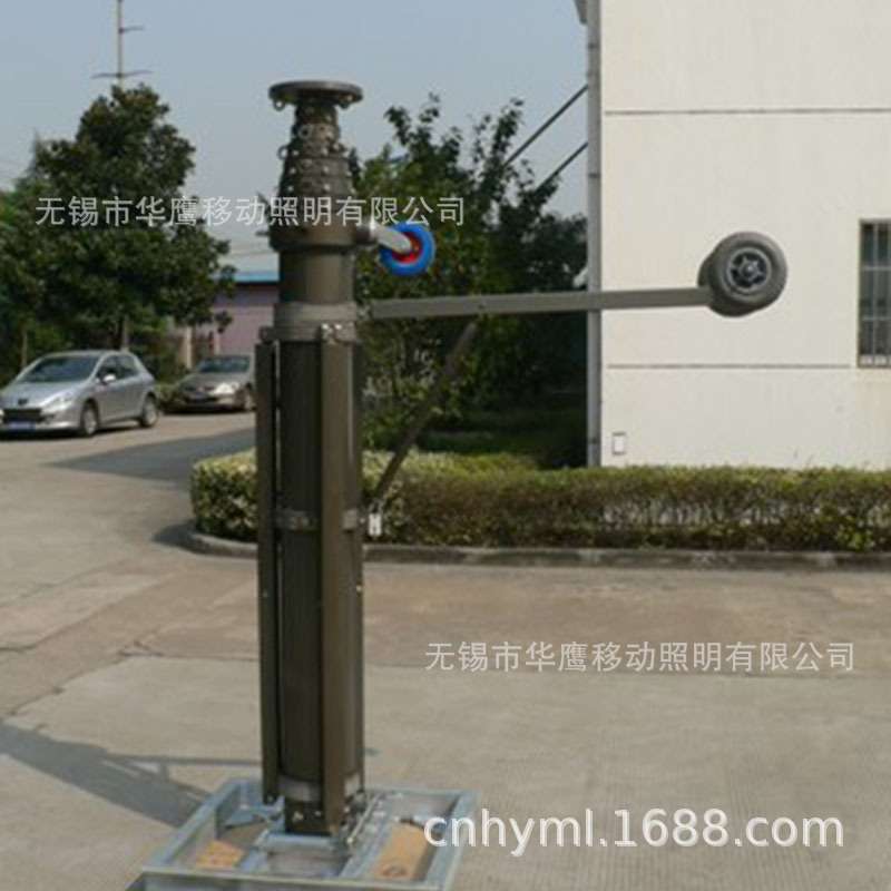 厂家 斜支撑带基座三脚架 伸缩桅杆升降杆 气动升降杆