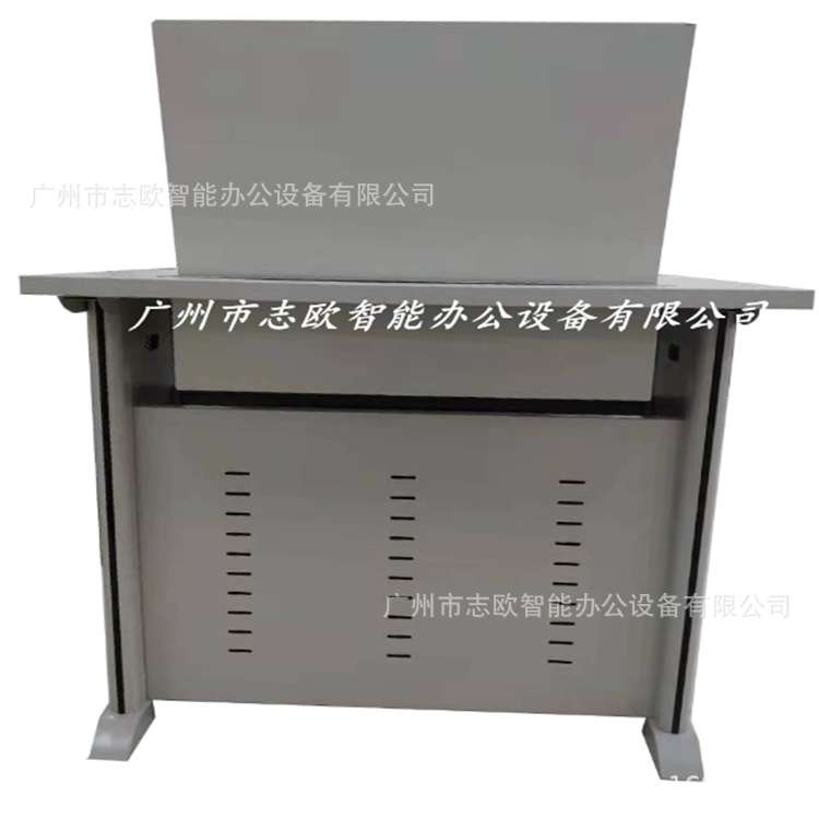 厂家货源液晶屏翻转电脑桌电教室液晶屏翻转器显示屏手动翻转盒