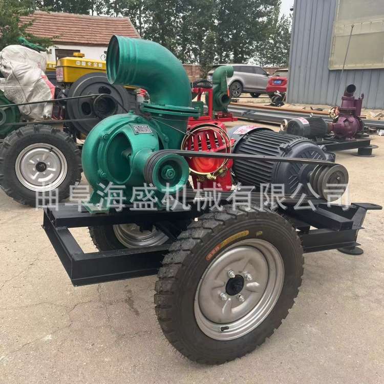 加大泵体的6寸抽水泵 工程排污排涝泵 移动柴油抽水泵