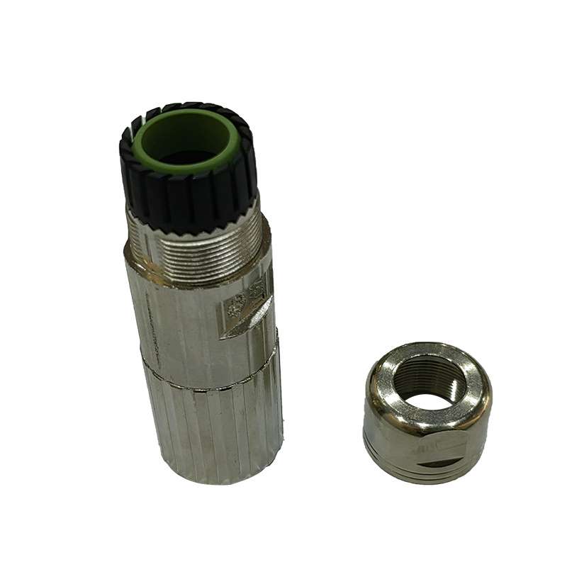 M23编码连接器623信号插头航空插头伺服电机接头10芯母头螺纹