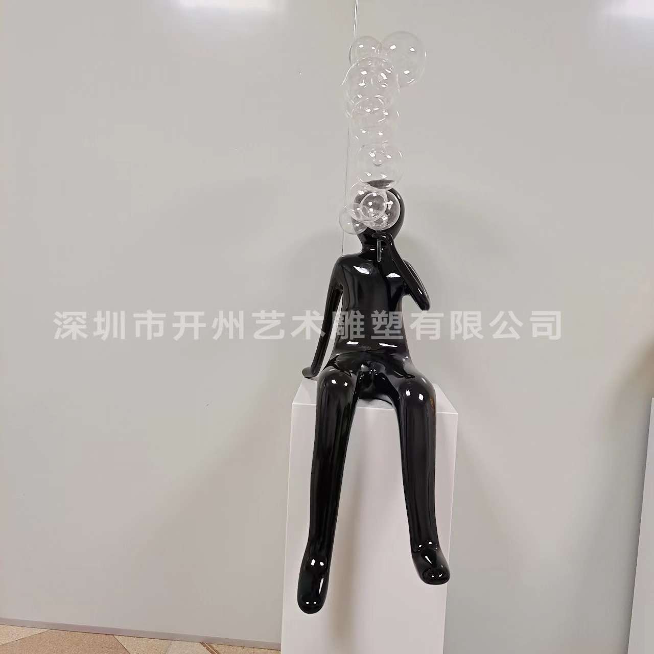酒店摆设别墅样泡泡人家居饰品现代简约玻璃钢抽象雕塑艺术品摆件