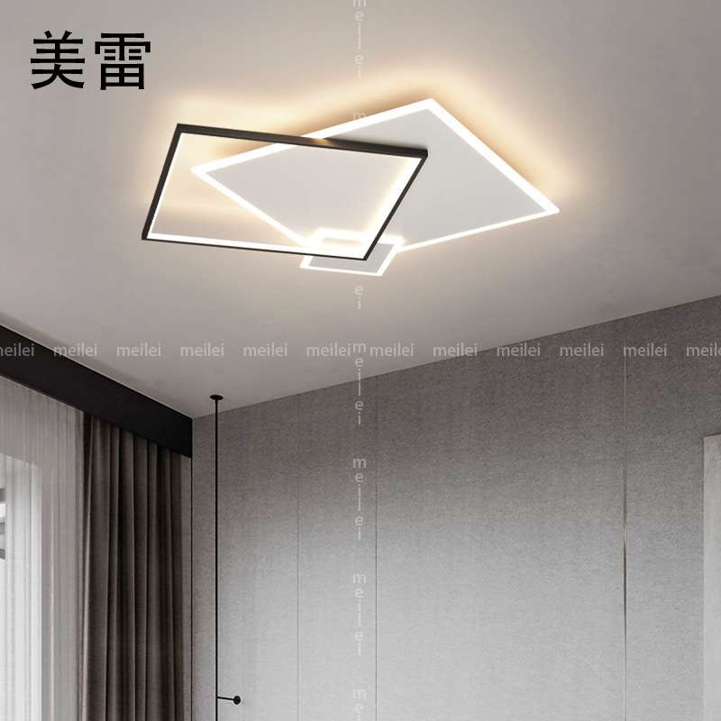 led主卧室灯简约现代吸顶灯节能极简创意房间灯大气北欧客厅灯具