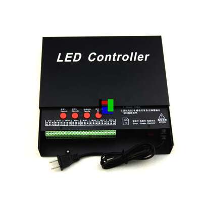 LED外控幻彩线条灯洗墙灯点光源多功能编程控制器T-8000AC 8192点