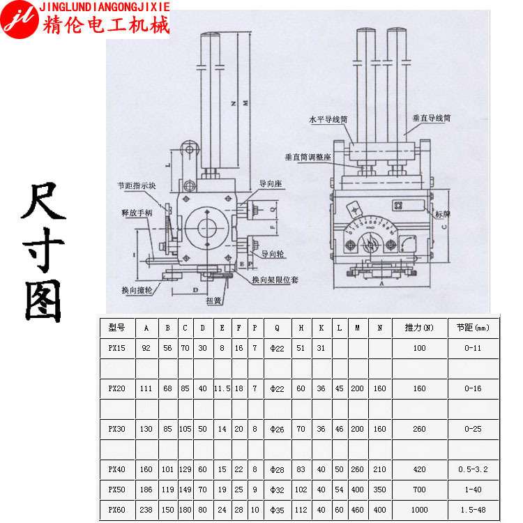PX60B型光杆排线器山西新器XINQI自动排位器排丝绞线机器电线电缆