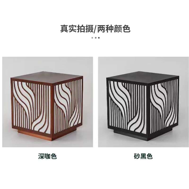 太阳能庭院花园草坪景观市政圆林古镇旅游景区别墅树波纹柱头灯