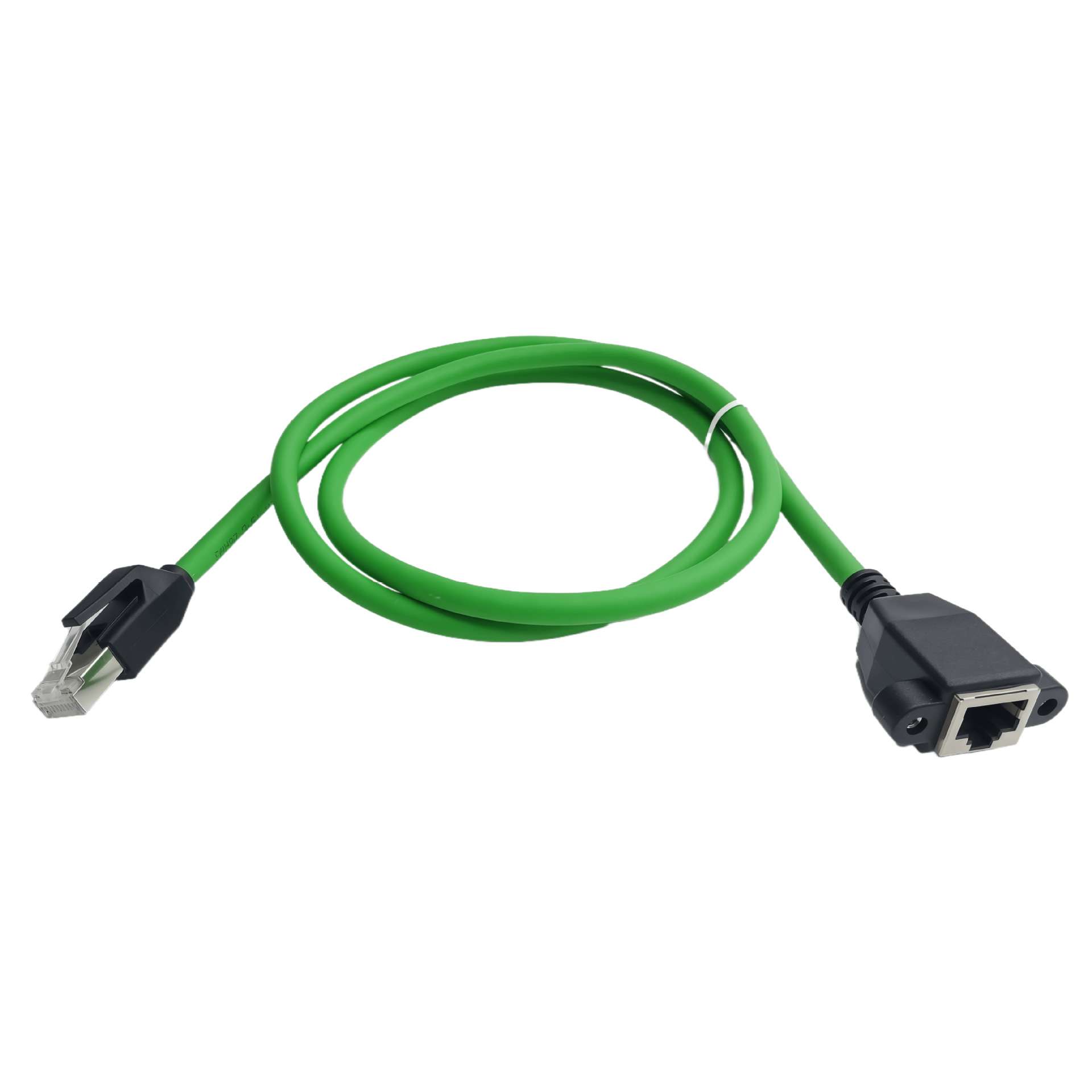 RJ45网线延长螺丝孔 可固定超六类直头网络延长线防水连接器插头