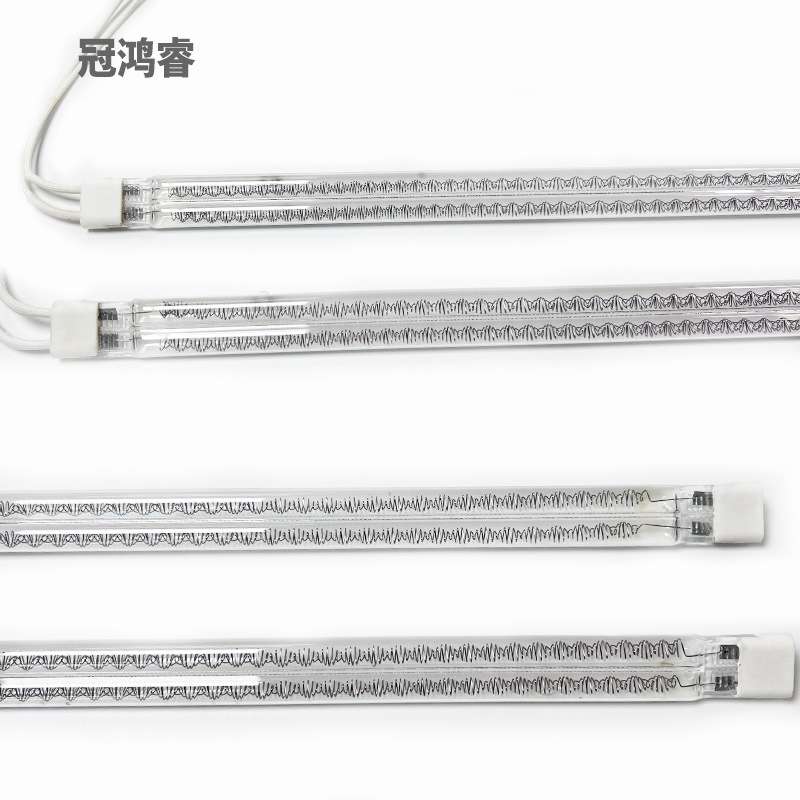 双管红外线加热灯560MM半涂白水性喷墨加热管4KW角丝红4000W IR灯