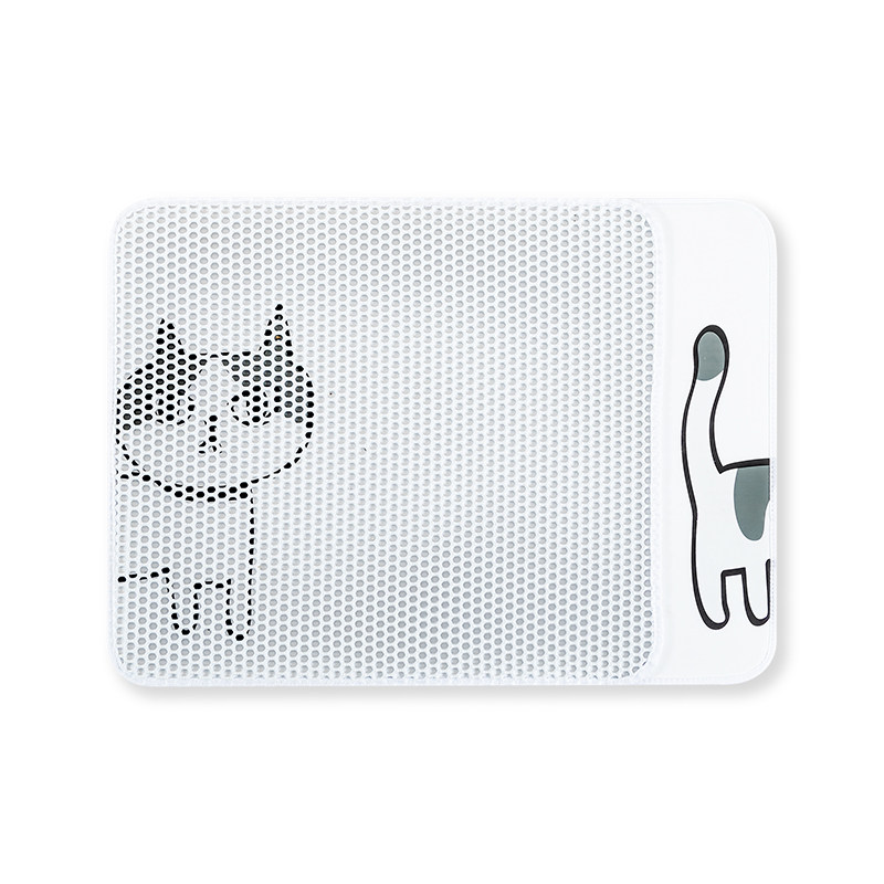 猫咪世界猫砂垫双层过滤防落砂防带出防溅特大型控沙垫猫咪蹭脚垫