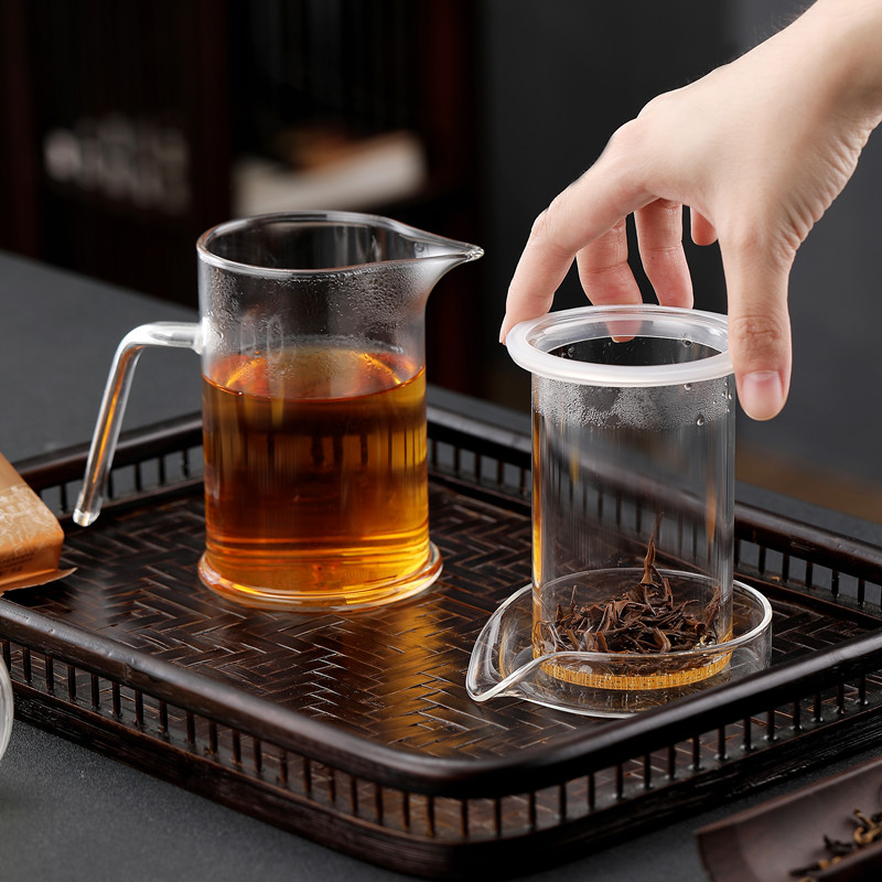 唐述耐热手工玻璃泡茶杯 加厚红茶专用茶具组合