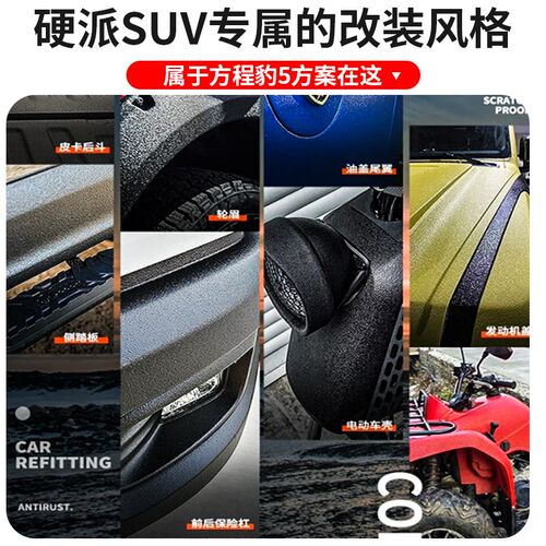 适用方程豹5防爆漆外观改装饰套件尾灯框罩前后雾灯罩后视镜外饰